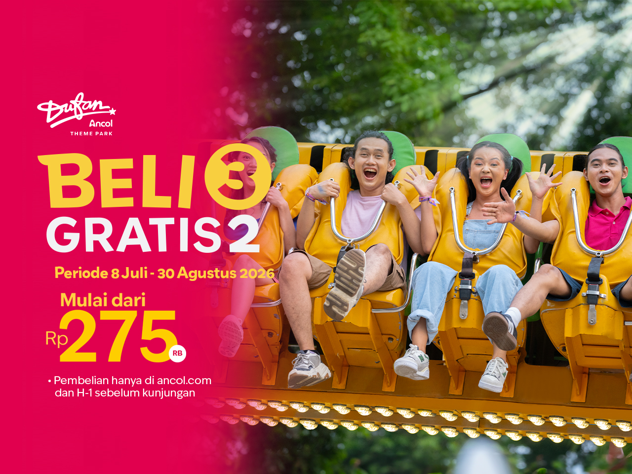 Liburan Hemat di Dufan Ancol 2026: Beli 3 Tiket Gratis 2
